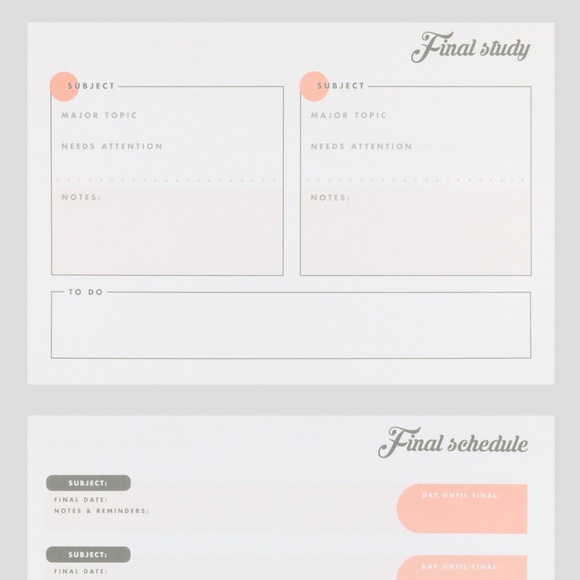 A4 STUDY ONE SEMESTER 2 PLANNERS(PINK&GREEN) - Picture 12 of 14